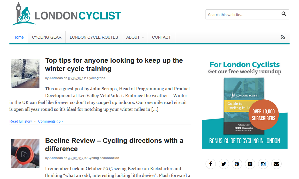 best cycling websites uk