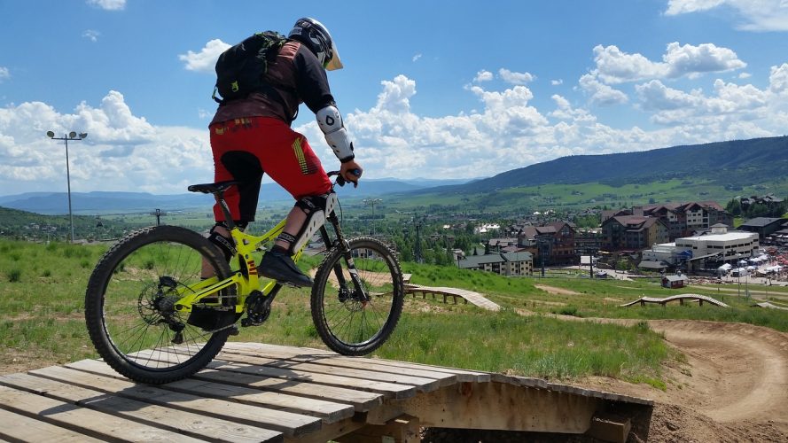 How to build a mountain bike ladder bridge